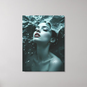 Fine Art Mode Frauenporträt Leinwanddruck