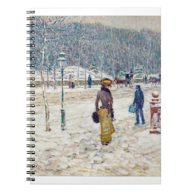 Fine Art New York Street (1902) von Frederick Hass Notizblock (Vorderseite)