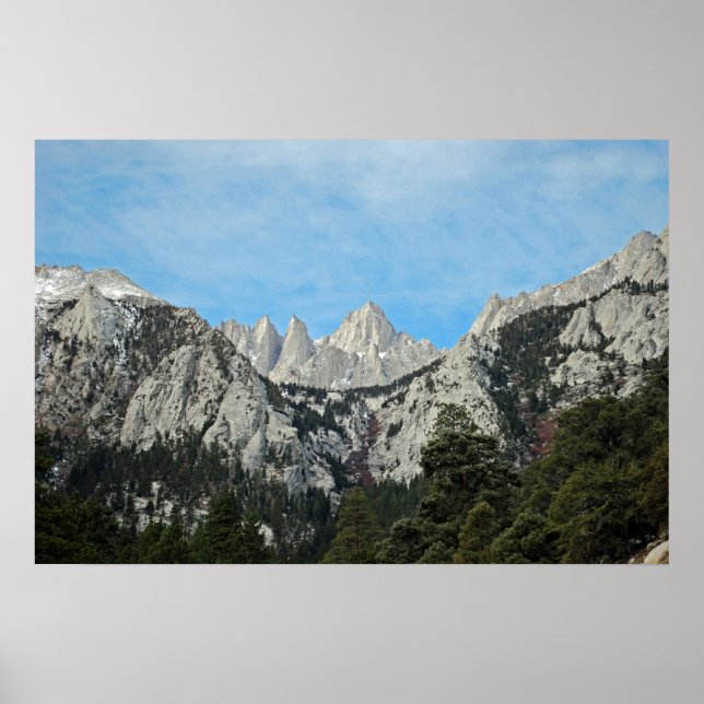 Fine Art Poster Mount Whitney (Vorne)