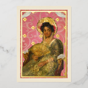 Fine Art Schönheitsfolienkarte Folien Feiertagskarte