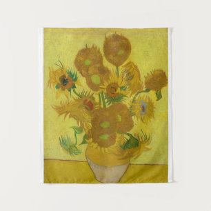 Fine Art Sonnenblumen von Vincent van Gogh Wandteppich