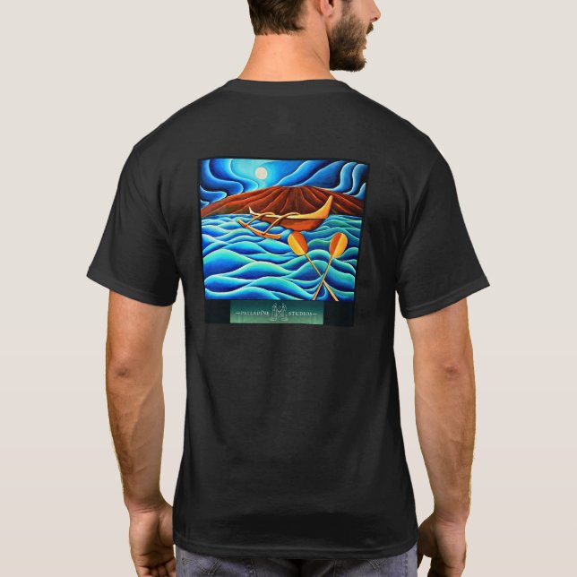 Fine Art T - Shirt "Moonlit Journey" (Rückseite)
