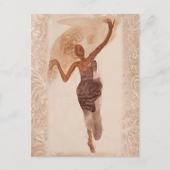 Fine Art ~ The Dancer c1906 Postkarte (Vorderseite)
