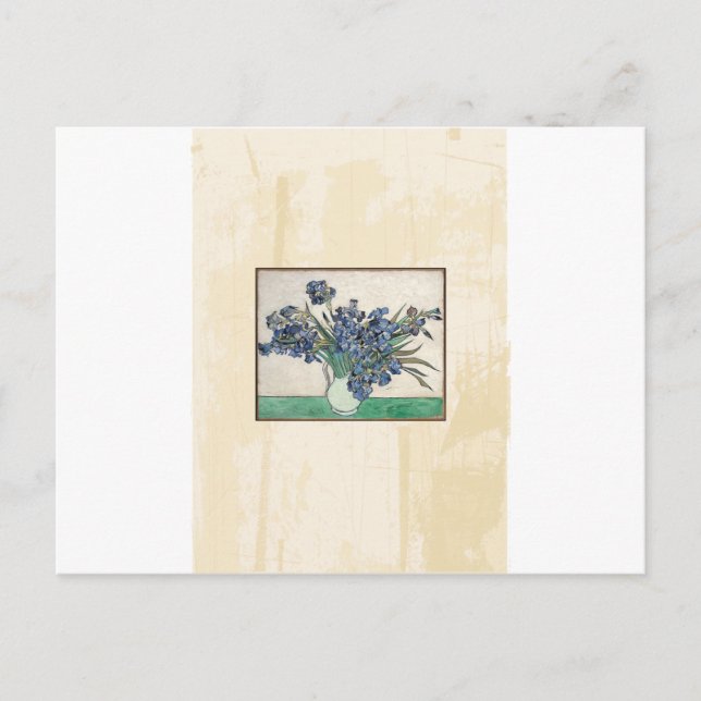 Fine Art Van Gogh Irises Postkarte (Vorderseite)