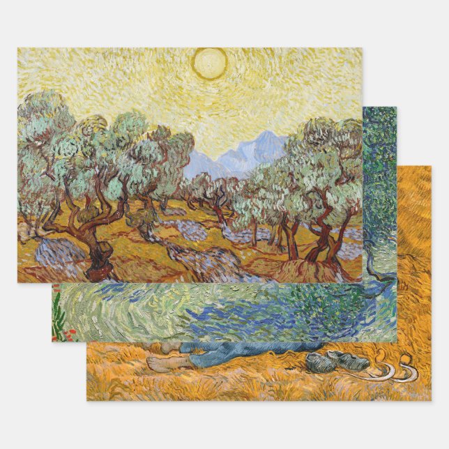 Fine Art von Vincent Van Gogh, Decoupage Geschenkpapier Set (Set)