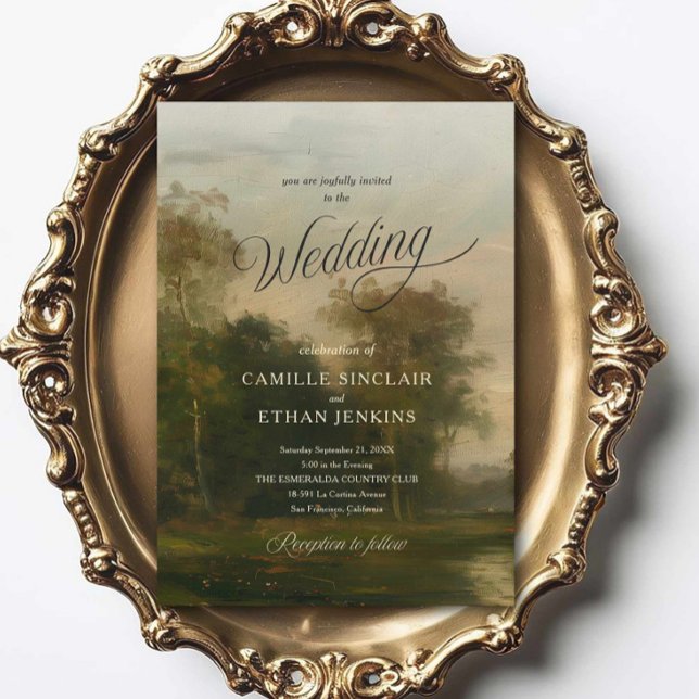 Fine Art Wedding Invitation | Estate Style Einladung (Country Side Elegant Wedding Invitation)