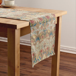 Fine Art William Morris Floral Stickerei Kurzer Tischläufer