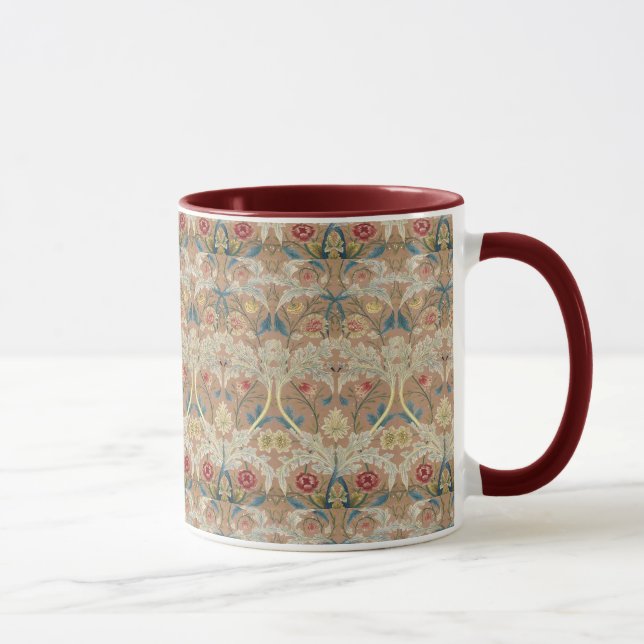 Fine Art William Morris Floral Stickerei Tasse (Rechts)
