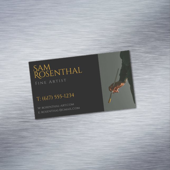 Fine Artist | BERUFLICH Magnetische Visitenkarte (Beispiel)