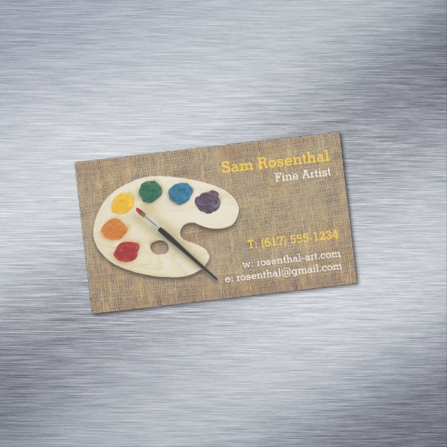 Fine Artist | BERUFLICH Magnetische Visitenkarte (Beispiel)
