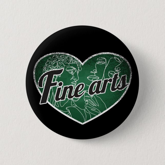 Fine Arts Retro Heart Blackboard Liebe Button (Vorderseite)