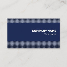 Fine Blue Monochrome Small Rhombus Visitenkarte