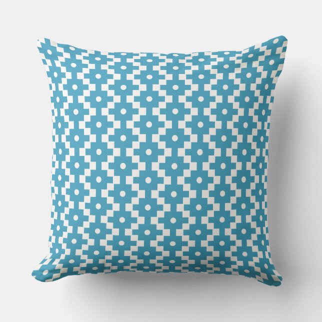 Fine Cross Geometric Muster Kissen (Vorderseite)