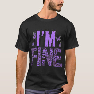 Fine Fibromyalgie Warrior Fibro Awareness Lila R T-Shirt