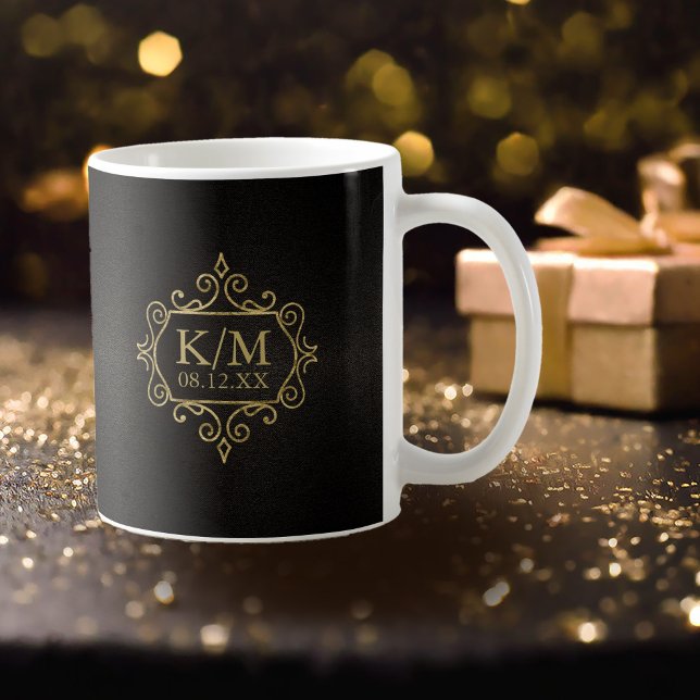 Fine Filigree Gold Wedding ID871 Kaffeetasse (Von Creator hochgeladen)