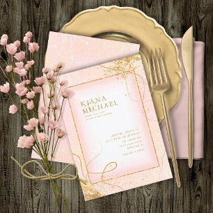 Fine Gold Lines Abstrakt Wedding V2 Blush ID867