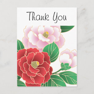 Fine Japanisch Niedlich Cool Giro Retro Floral Postkarte