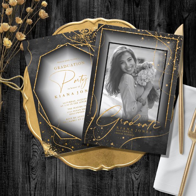 Fine Lines Gold Abstrakt Abschluss Black ID907 (Von Creator hochgeladen)