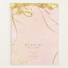 Fine Lines Gold Abstrakt Wedding Blush ID867 Planer