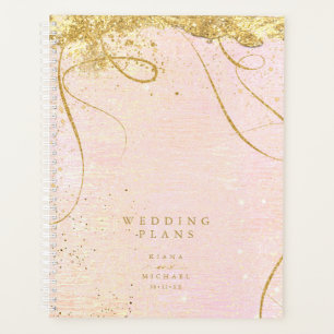 Fine Lines Gold Abstrakt Wedding Blush ID867 Planer