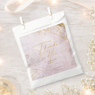 Fine Lines Gold Abstrakt Wedding Mauve ID867 Geschenktütchen