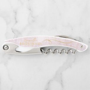 Fine Lines Gold Abstrakt Wedding Mauve ID867 Kellnermesser