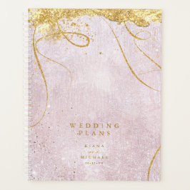 Fine Lines Gold Abstrakt Wedding Mauve ID867 Planer