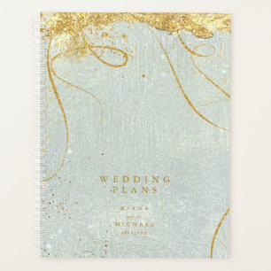 Fine Lines Gold Abstrakt Wedding Sage ID867 Planer