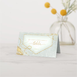 Fine Lines Gold Abstrakt Wedding Table Sg ID867 Platzkarte
