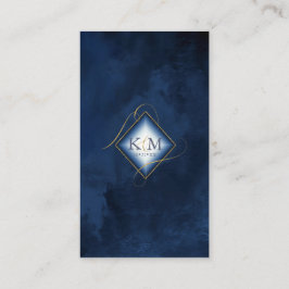 Fine Lines Gold Abstrakt Wishing Well Navy ID867 Begleitkarte