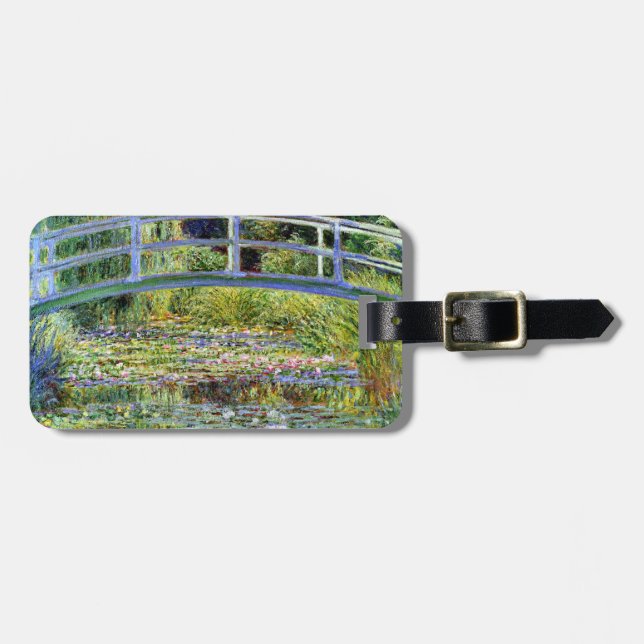 Fine Monet Japanese Bridge & Water-Lily Pond Gepäckanhänger (Vorderseite horizontal)