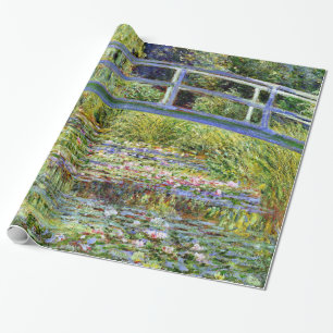 Fine Monet Japanese Bridge & Water-Lily Pond Geschenkpapier