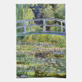 Fine Monet Japanese Bridge & Water-Lily Pond Geschirrtuch