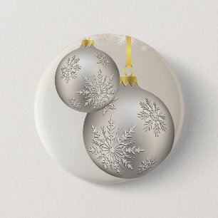 Fine Monogram Cool Niedlich Girl Retro Floral Button