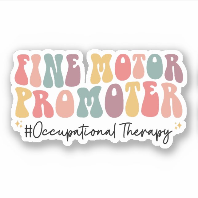 Fine Motor Promoter Occupational Therapy Aufkleber (Vorderseite)