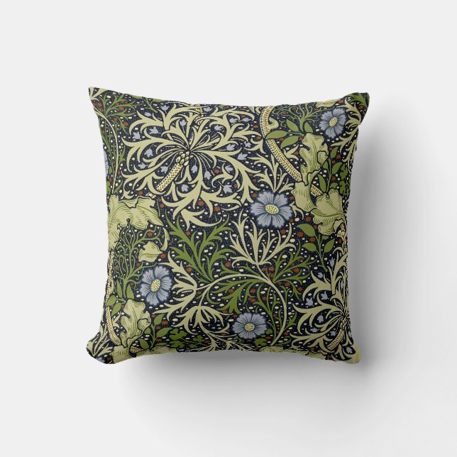Fine Seaweed Vintag William Morris Wallpaper Kissen (Vorderseite)