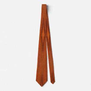 Fine Wood Grain Teak Mahogany Veneer Krawatte