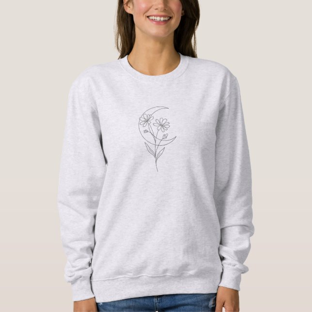 Fineline Botanical Moon Women's Sweatshirt (Vorderseite)
