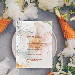 Finer Details Wedding Card | Blush Peach Floral Begleitkarte