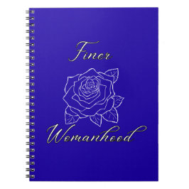 Finer Womanhood Studentinnenverbindung Notebook Notizblock
