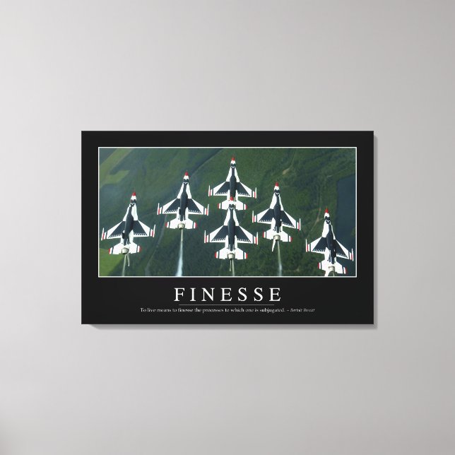 Finesse: Inspiration Leinwanddruck (Vorderseite)