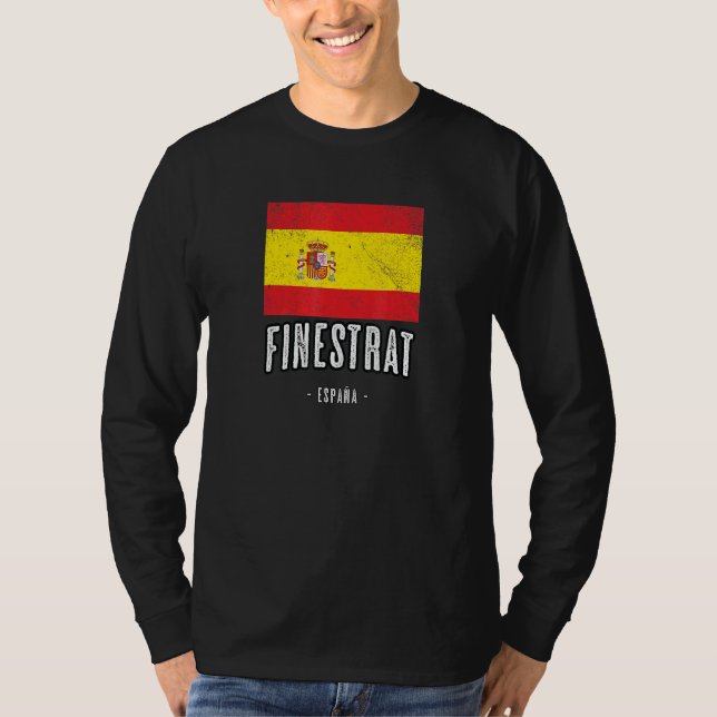 Finestrat Spain Es Flag City - Bandera Ropa - T-Shirt (Vorderseite)