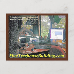FineTreehouseBuilding Regal Road desk - Postkarte