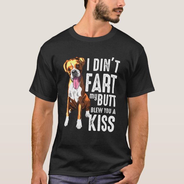 Fing Boxer Dog Joke T-Shirt (Vorderseite)
