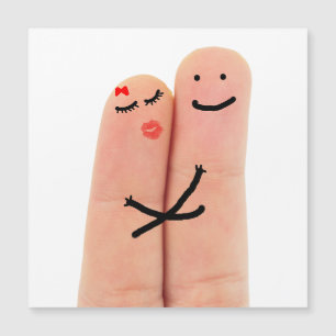 Finger der Liebe Magnetkarte