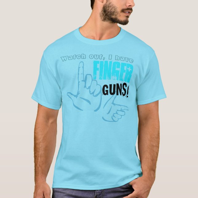 Finger-Gewehre T-Shirt (Vorderseite)