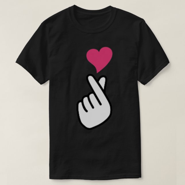 Finger Heart Koreanisches Hand Symbol KPOP Liebe S T-Shirt (Design vorne)