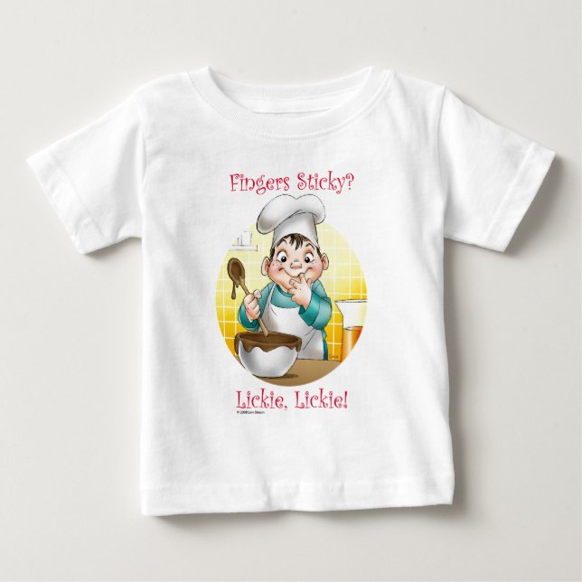 Finger klebrig? baby t-shirt (Vorderseite)