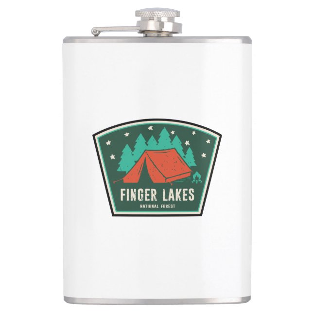 Finger Lakes National Forest Camping Flachmann (Vorderseite)