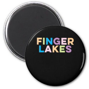 Finger Lakes New York farbenfrohe Weihnachtsgesche Magnet